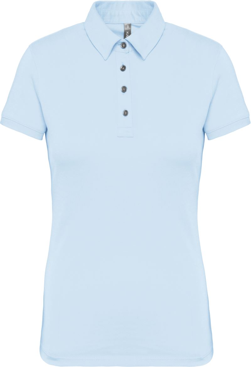 Levně Dámské žerzejové polo - sky blue