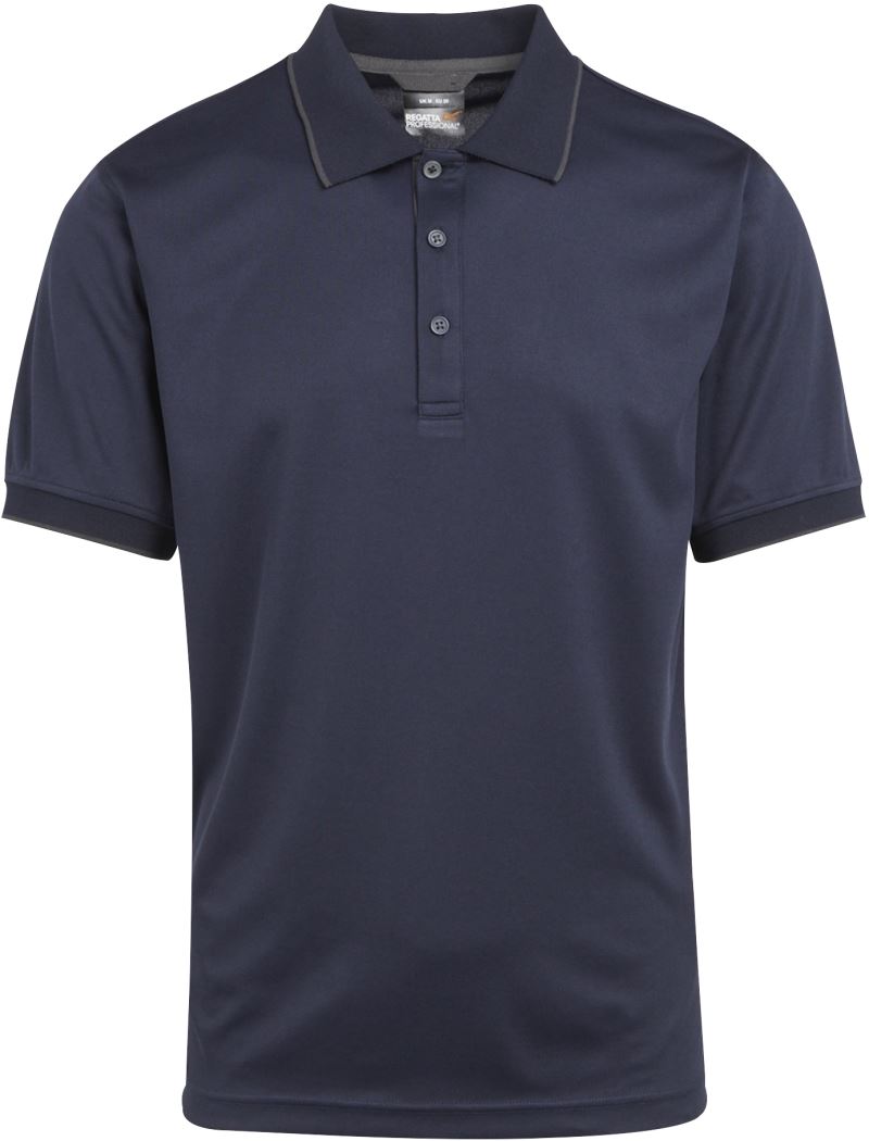 Levně Piqué polo "Navigate" - navy/seal grey