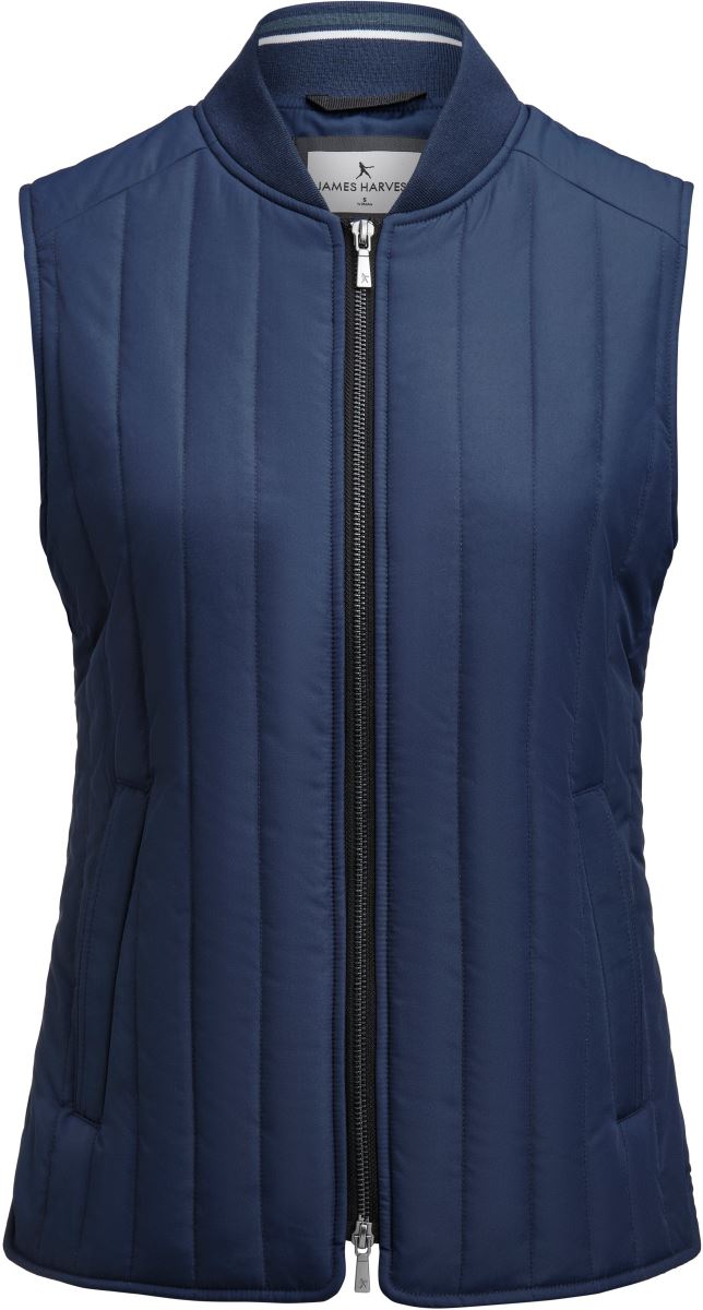 Levně Dámská prošívaná vesta - navy