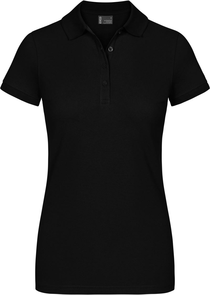 Levně Dámské pracovní piqué polo - EXCD - black