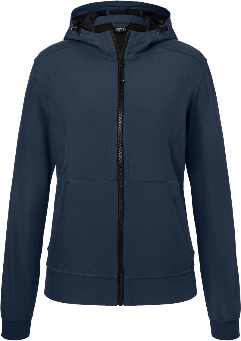 Levně Dámská 2-vrstvá softshellová bunda s kapucí - navy/navy