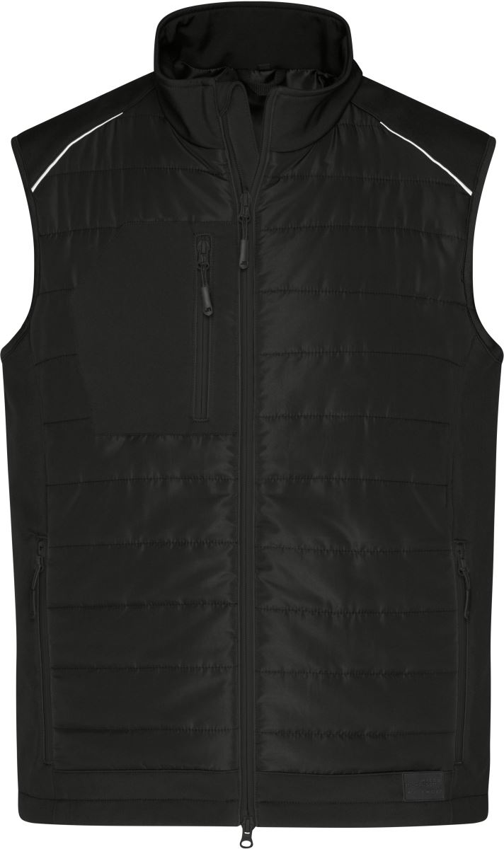 Levně Pánská hybridní vesta - black/black