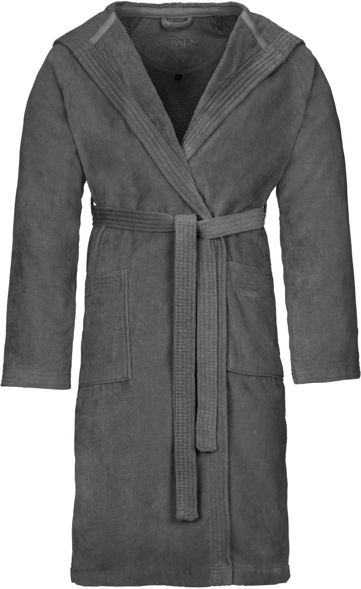 Levně Župan s kapucí "Texas" - flannel grey
