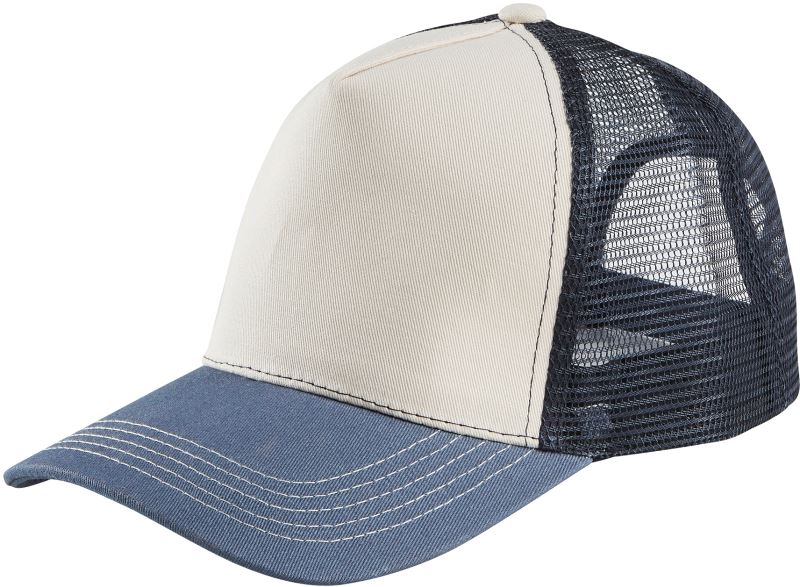 Levně 5 panelová Trucker kšiltovka - off white/denim/french navy