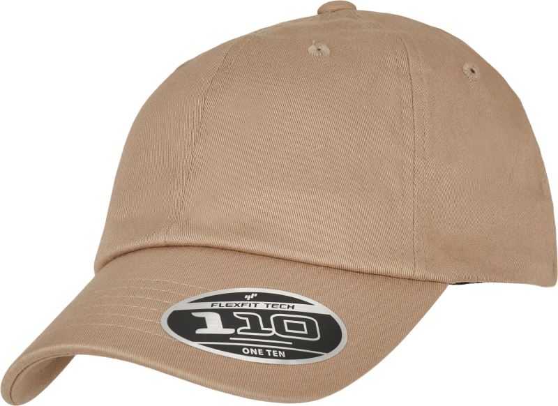 Levně 6 panelová kšiltovka "Alpha Eco Washing" - khaki