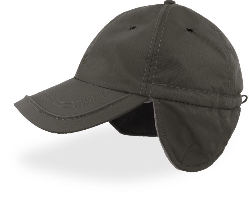 Levně 6 panelová kšiltovka s ochranou uší - dark grey