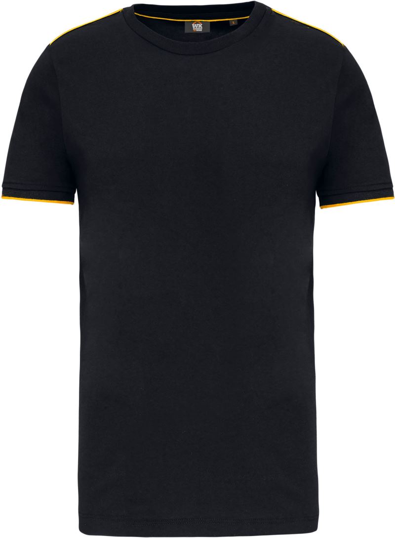 Levně Pánské pracovní tričko "Day-to-Day" - black/yellow