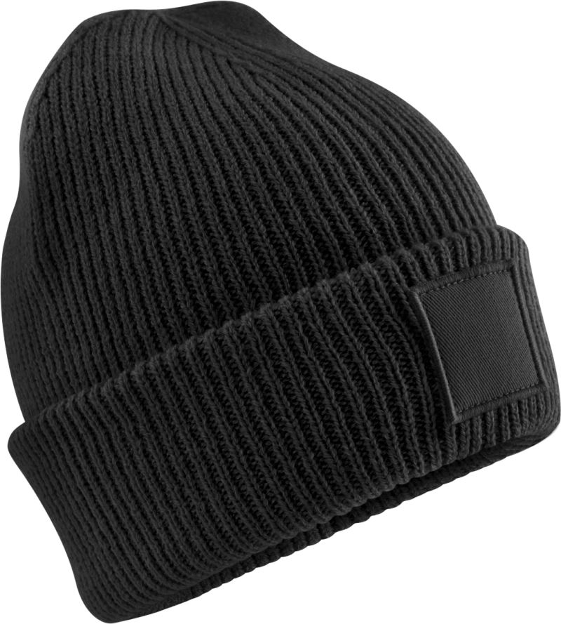 Dětská čepice s nášivkou - black