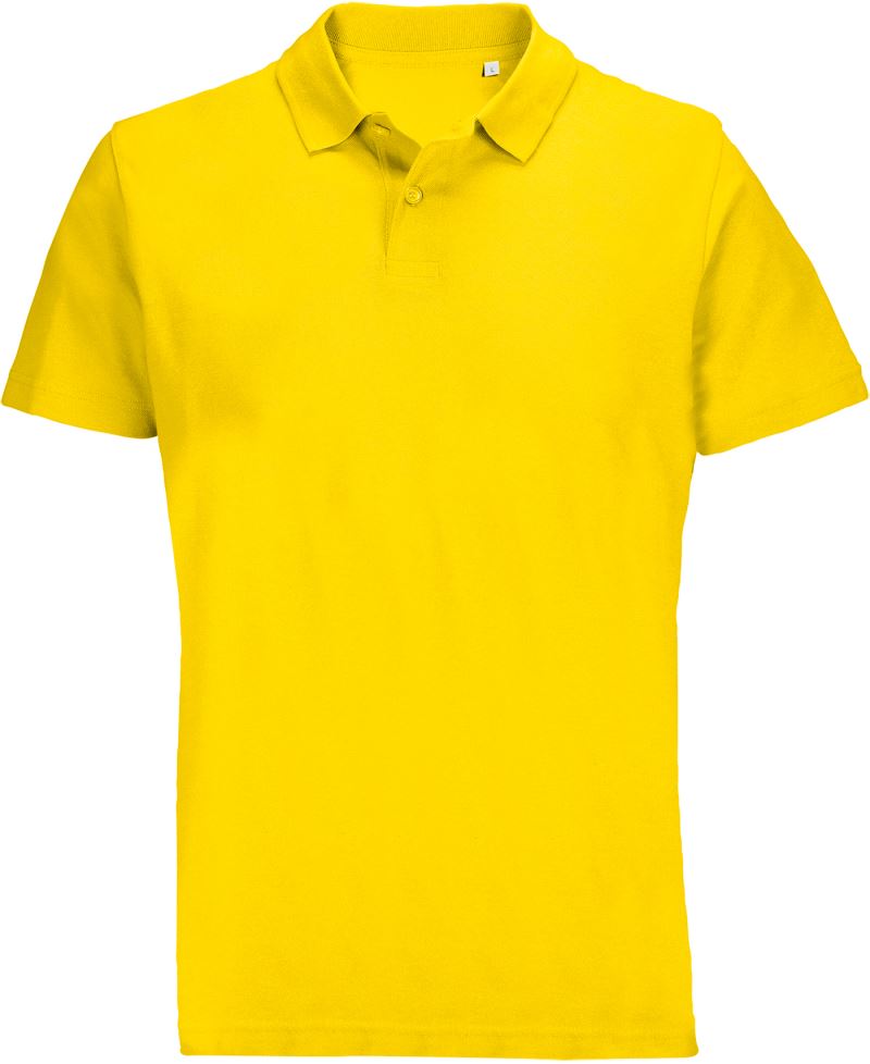 Levně Unisex piqué polo - gold