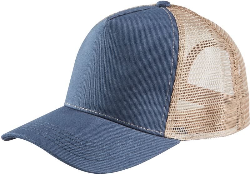 Levně 5 panelová Trucker kšiltovka - denim/linen