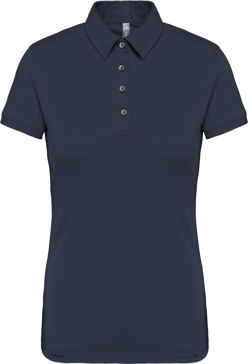 Levně Dámské žerzejové polo - navy