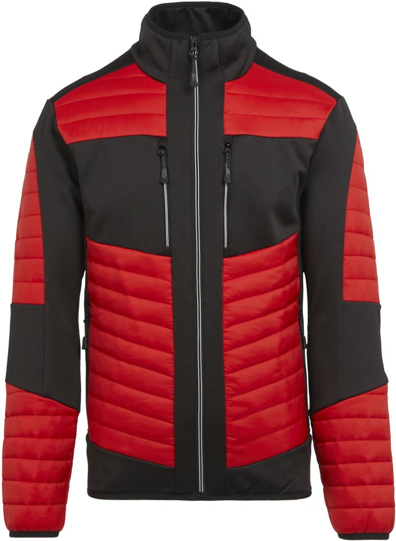 Levně Hybridní bunda "E-volve" - classic red/black