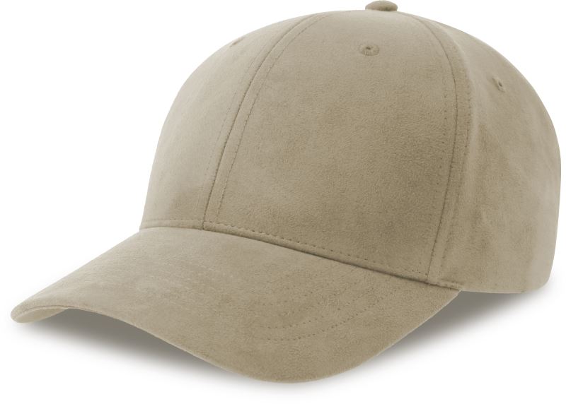 Levně 6 Panelová čepice semišového vzhledu - stone
