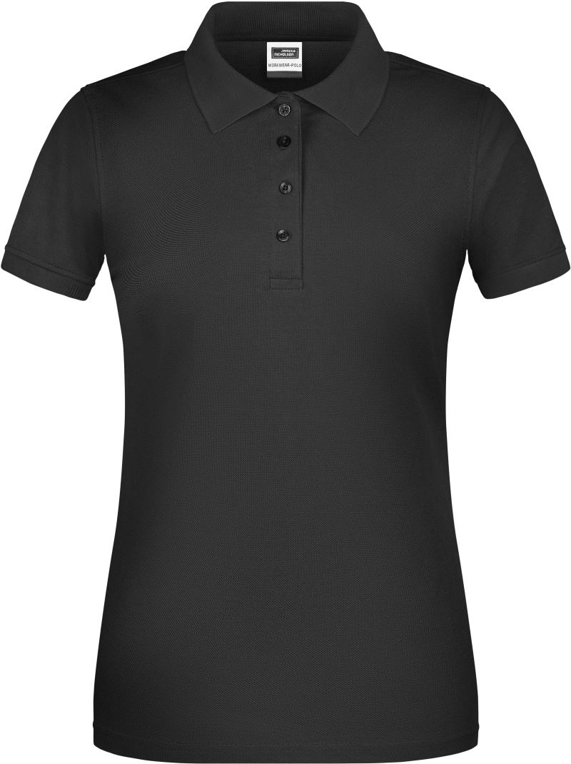 Levně Dámské pracovní bio piqué polo - black