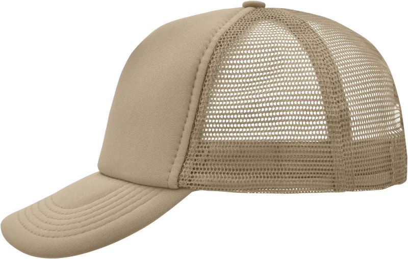 Levně 5 panelová polyesterová síťovaná kšiltovka - khaki