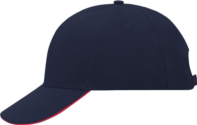 Levně 6 panelová sandwich kšiltovka - navy/red