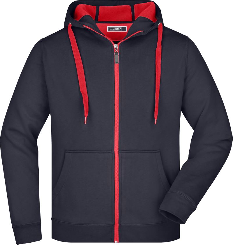 Levně Pánská mikina Doubleface - navy/red