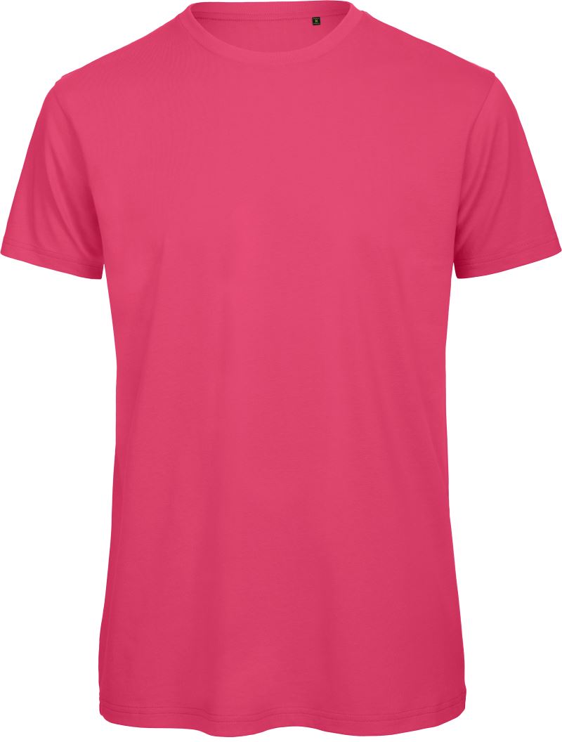 Levně Pánské tričko Medium Fit z bio bavlny - fuchsia