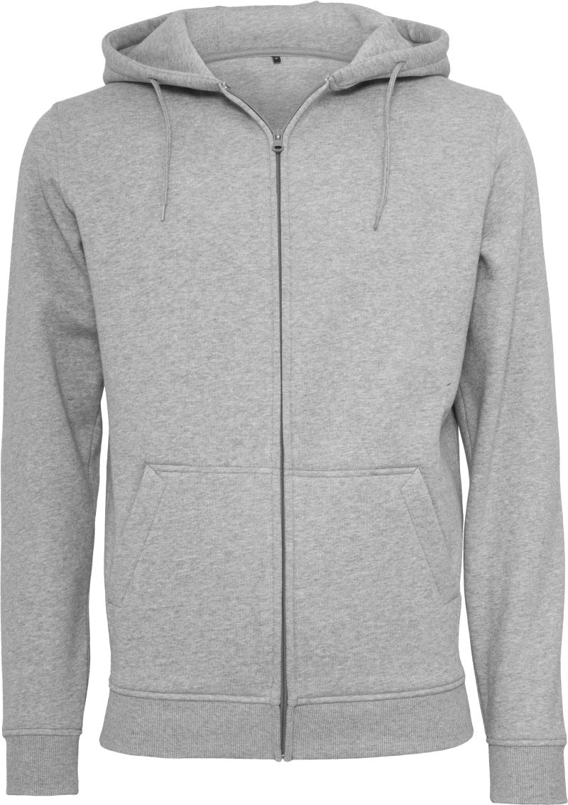 Levně Mikina s kapucí z těžké bavlny - heather grey