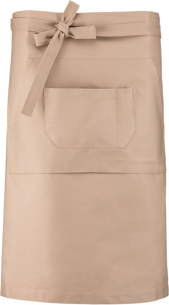 Levně Barová zástěra středně dlouhá - beige