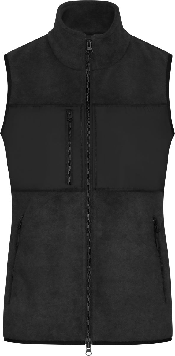 Levně Dámská fleecová vesta - black/black