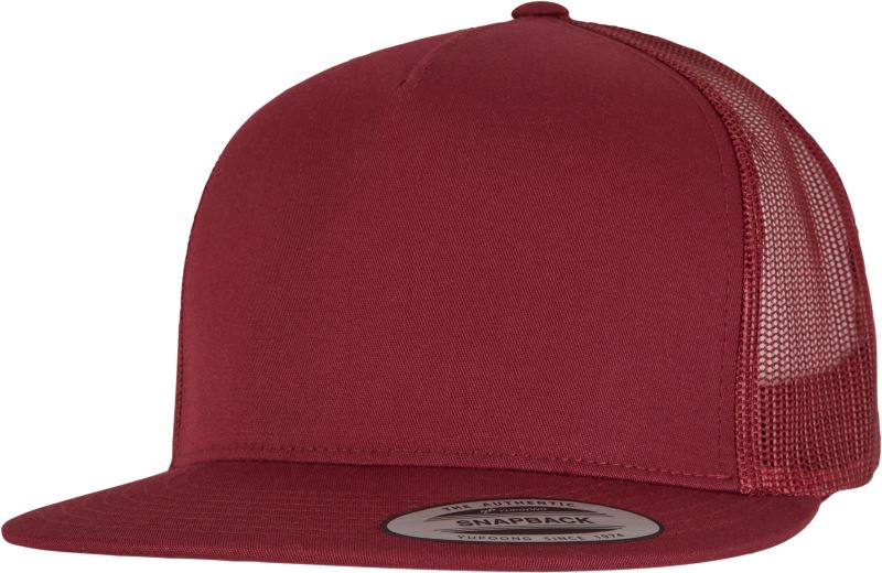 Levně 5 panelová Trucker kšiltovka - maroon