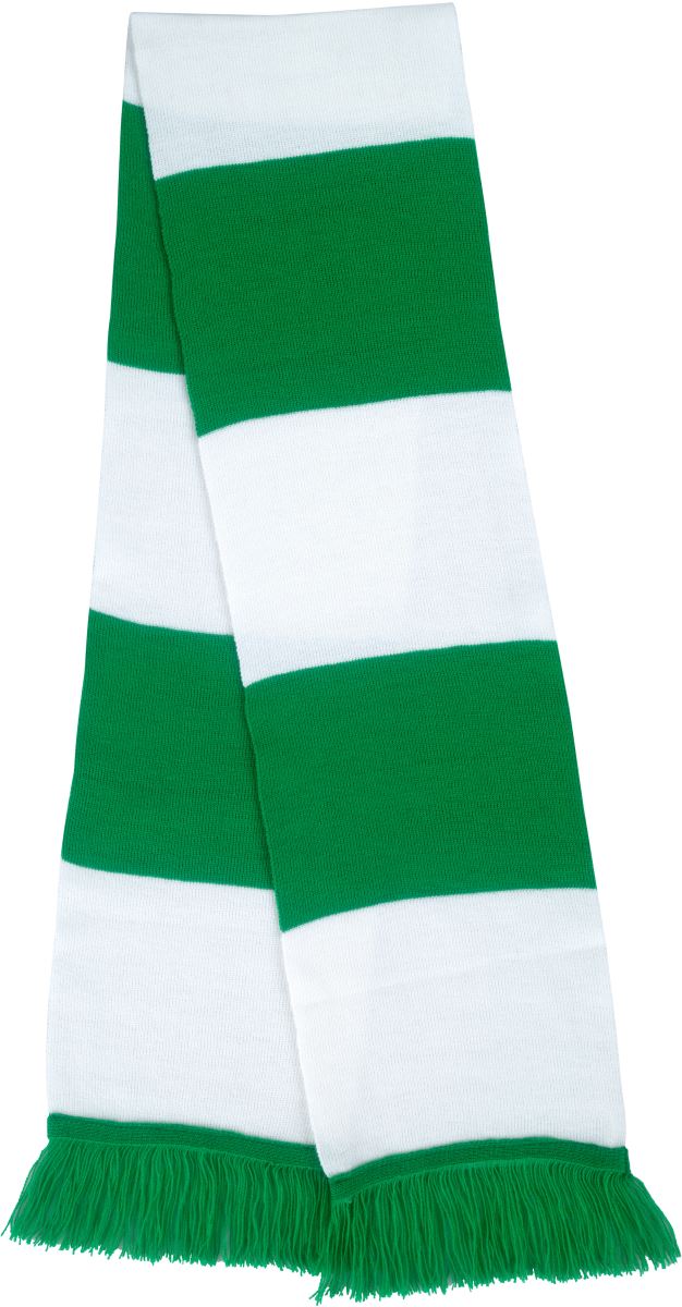 Levně Týmová šála - kelly green/white