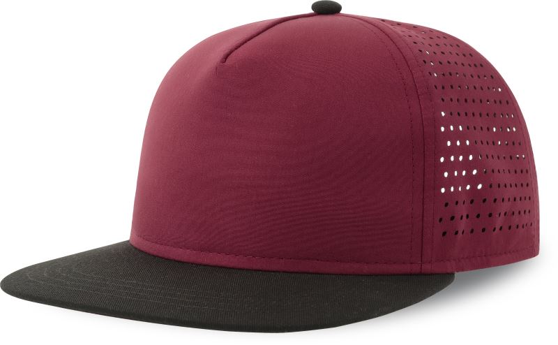 Levně 5 panelová kšiltovka - burgundy/black