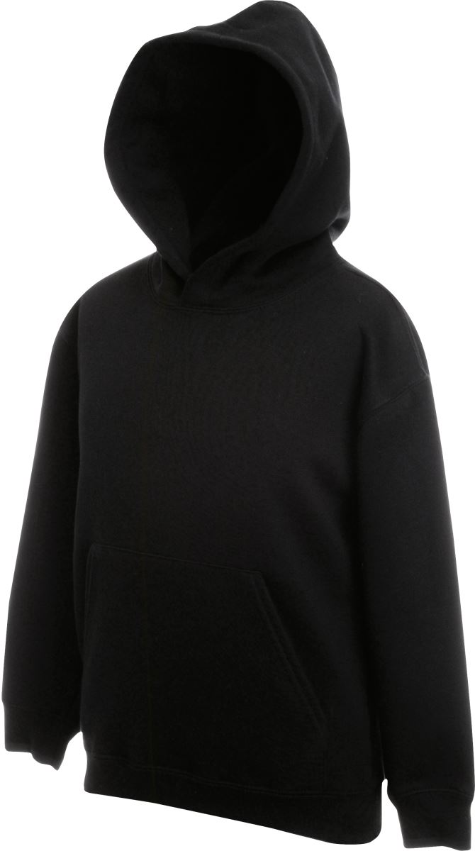 Dětská mikina s kapucí - black