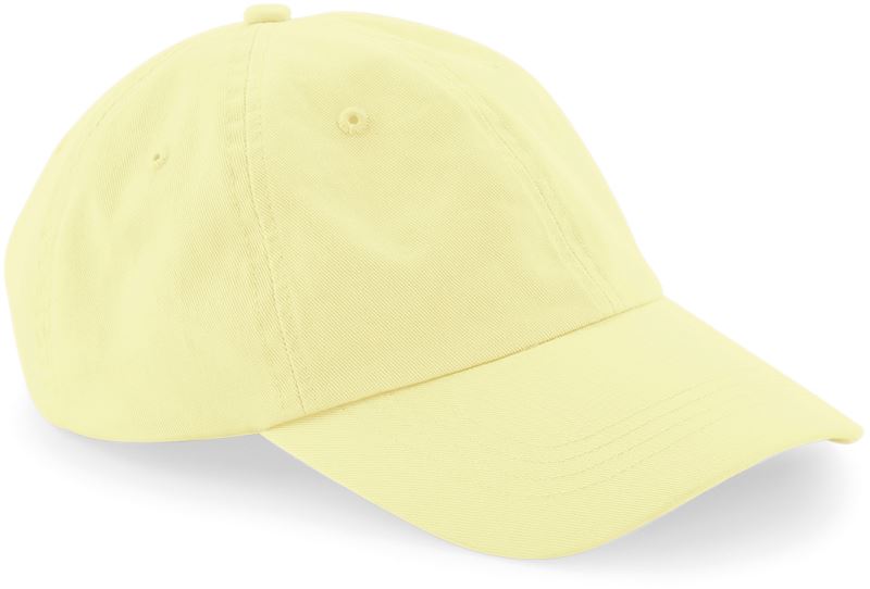 Levně 6 panelová nízkoprofilová kšiltovka - pastel lemon