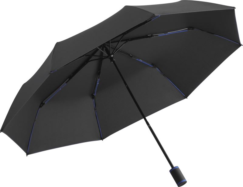 Levně Skládací deštník "Mini Style" - black/euroblue