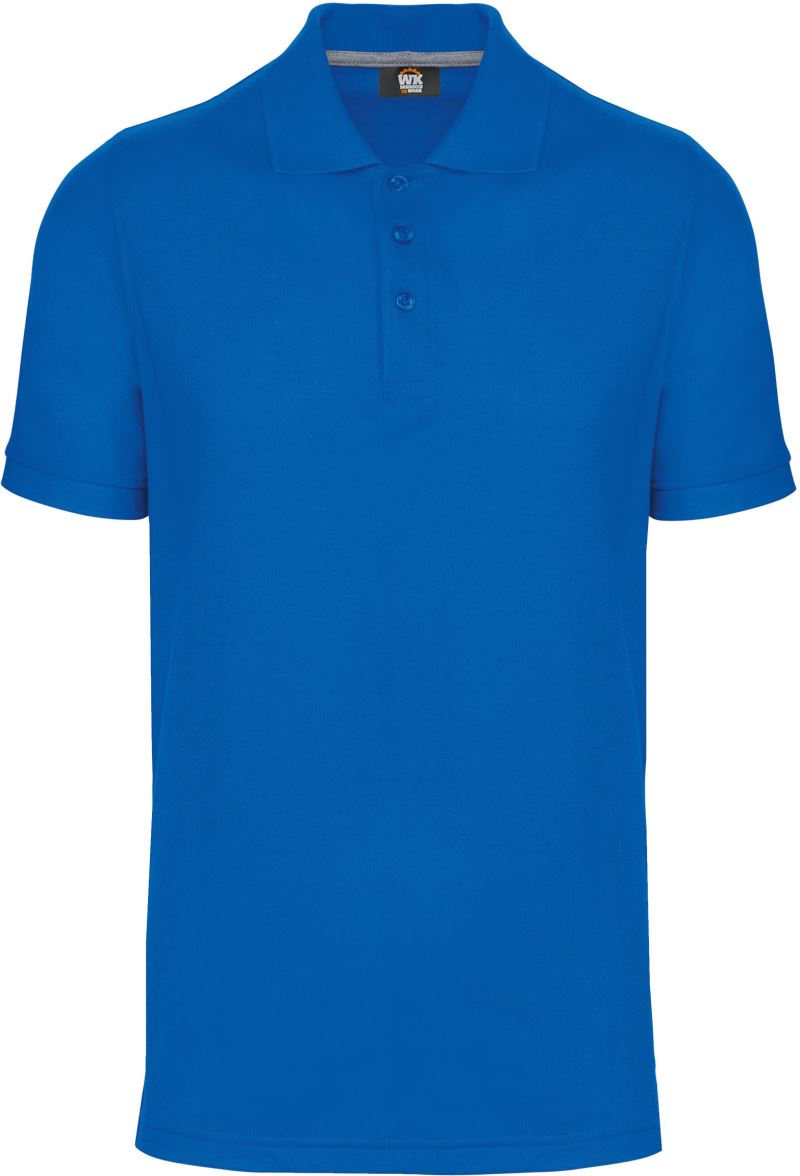 Levně Pánské pracovní piqué polo z těžké bavlny - light royal blue