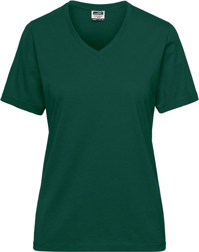 Levně Dámské pracovní tričko z bio bavlny - Solid - dark green