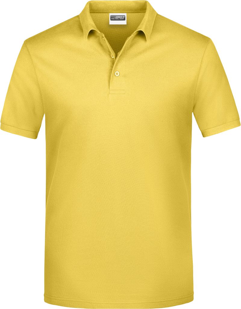 Pánské piqué polo - yellow