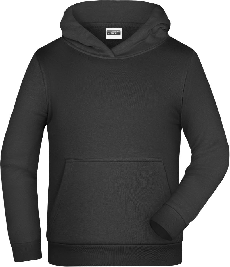 Dětská mikina s kapucí - black