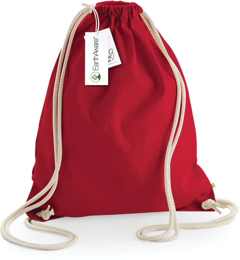 Levně Vak EarthAware® z těžké bio bavlny - classic red