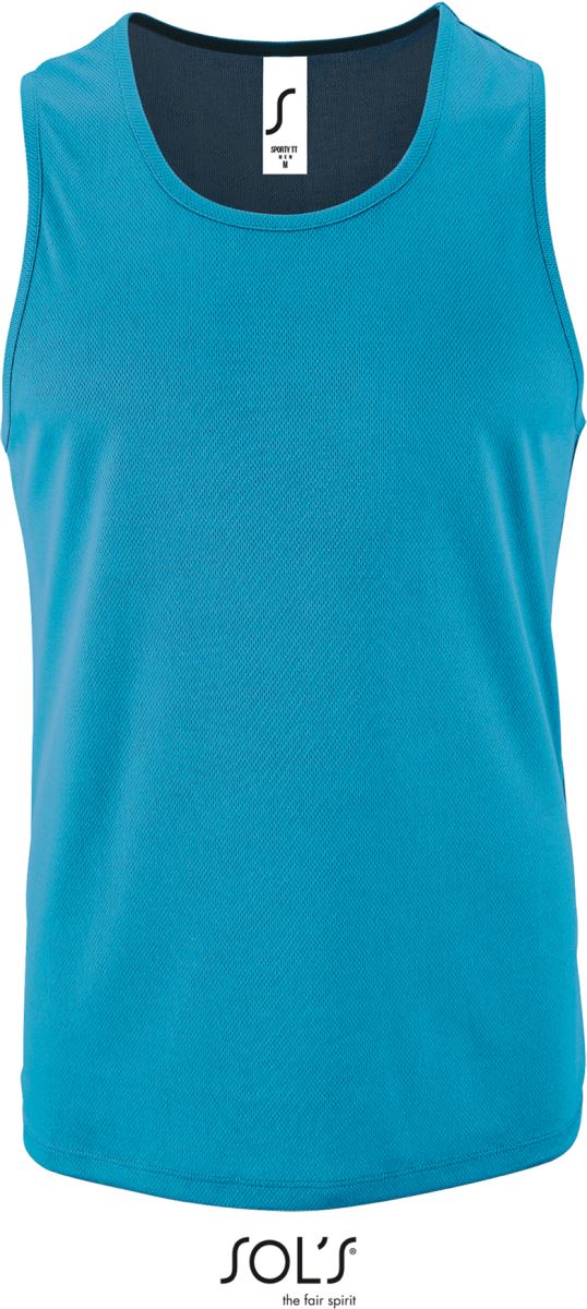 Levně Pánské sportovní tílko - aqua