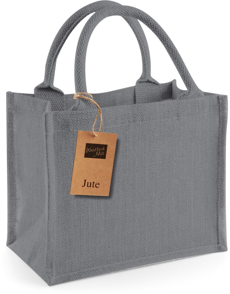 Levně Jutová nákupní taška Mini - graphite grey/graphite grey