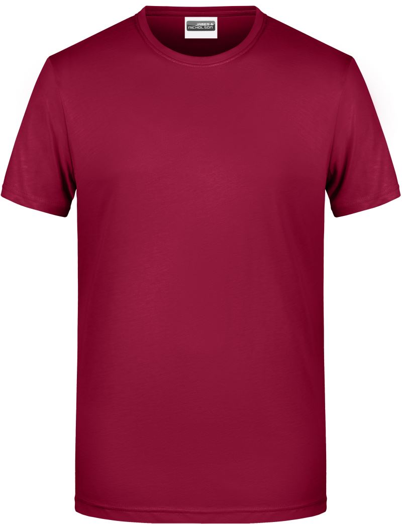 Levně Pánské tričko z bio bavlny - wine