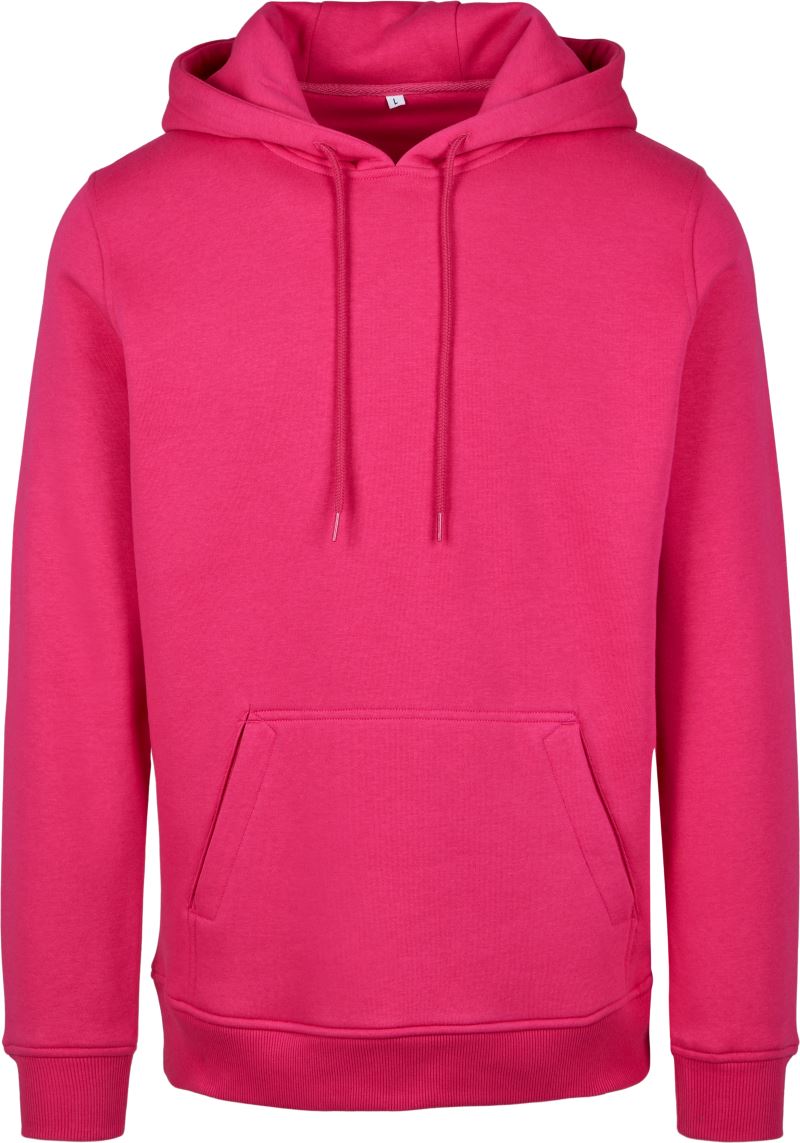 Levně Mikina s kapucí z těžké bavlny - hibiscus pink