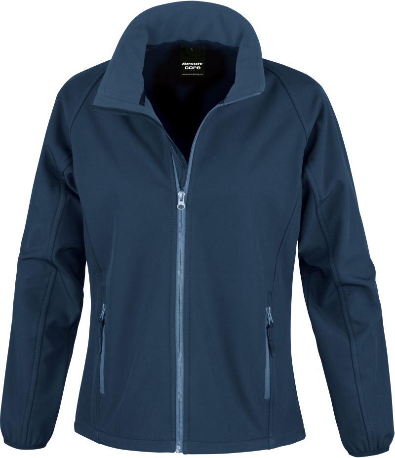 Levně Dámská 2-vrstvá softshellová bunda "Printable" - navy/navy