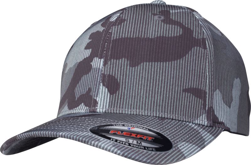 Levně 6 panelová Flexfit kšiltovka - dark camo