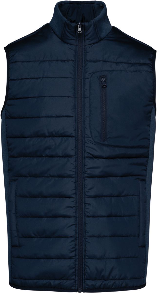 Levně Pánská hybridní vesta - mid navy/midnight navy heather