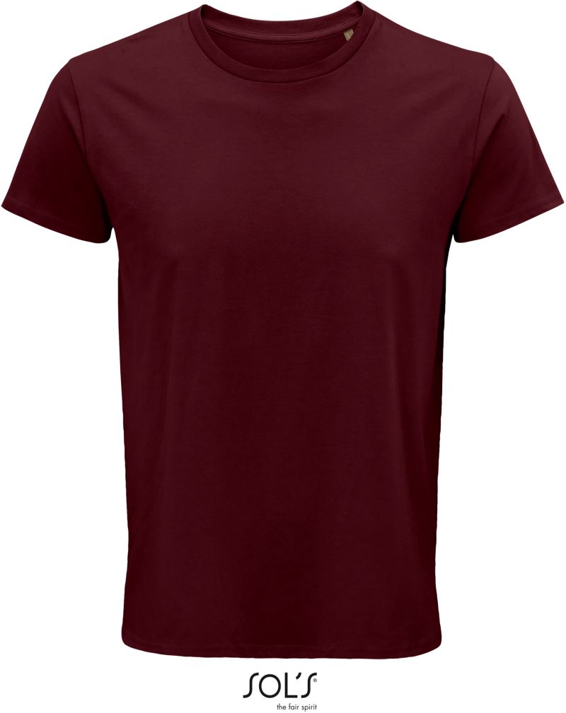 Levně Pánské tričko z bio bavlny - burgundy