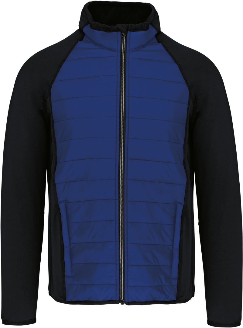 Levně Sportovní hybridní strečová bunda - dark royal blue/black