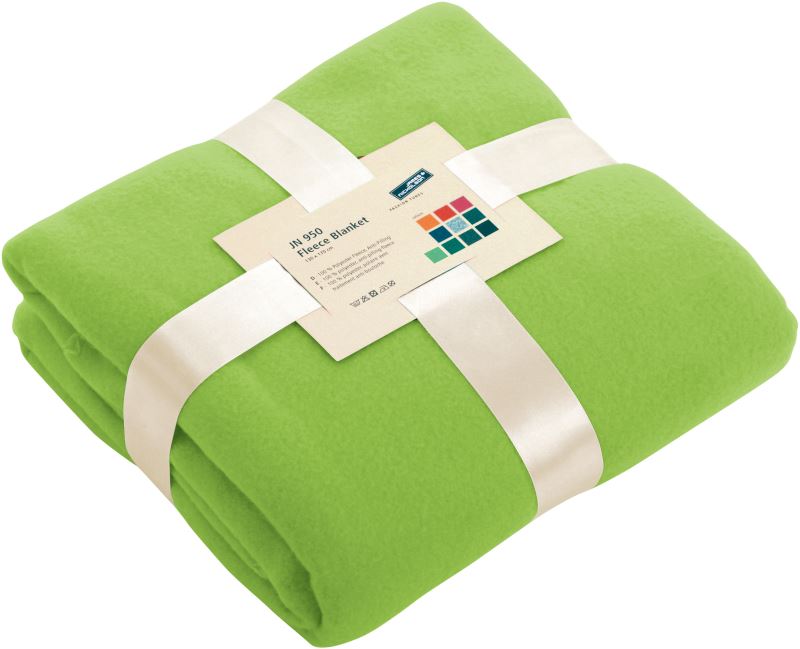Levně Fleecová deka - lime green