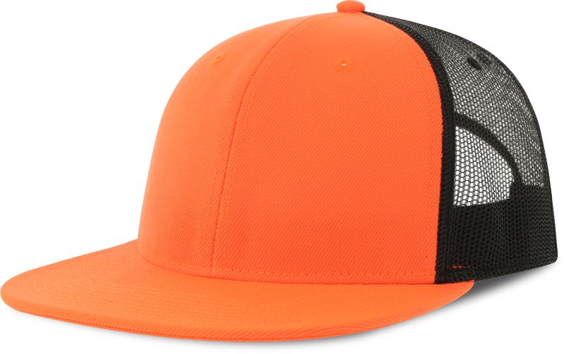Levně 6 panelová Trucker kšiltovka - orange/black