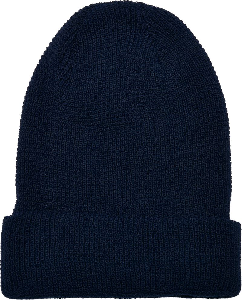 Levně Vaflová pletená čepice "Recycled" - navy