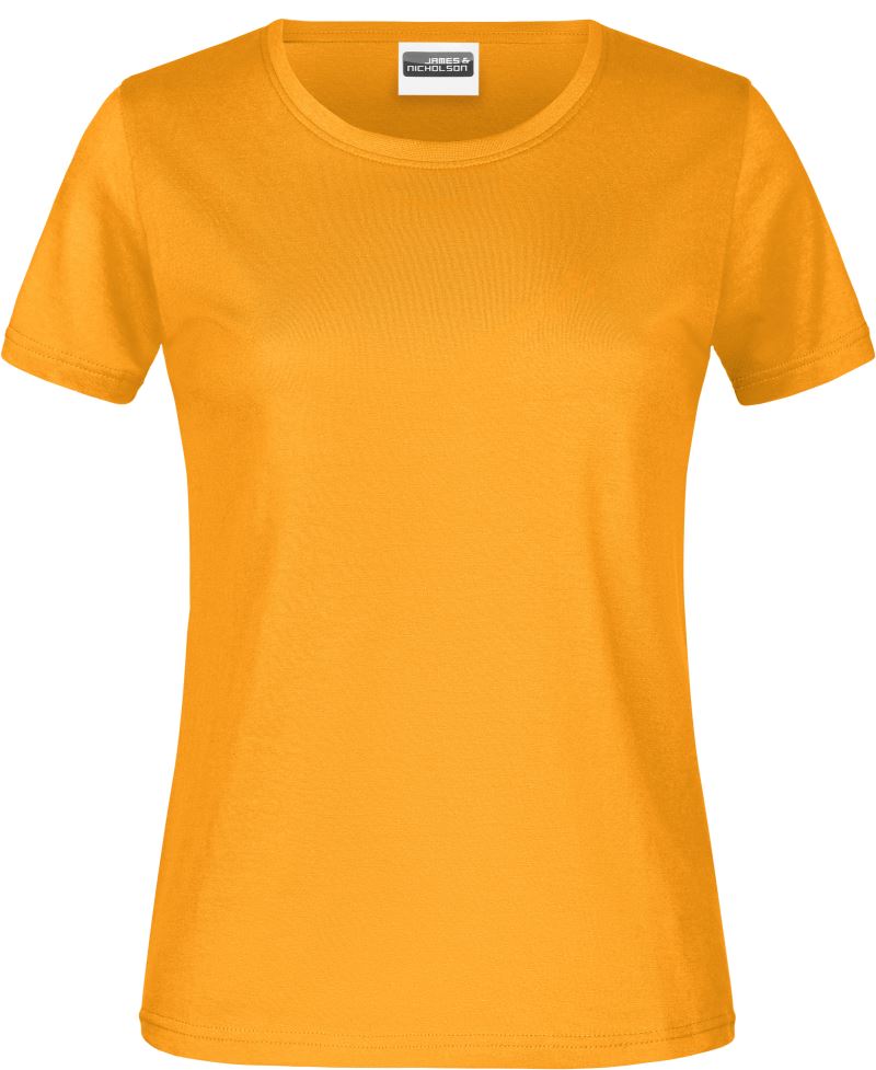 Levně Dámské tričko z těžké bavlny - gold yellow