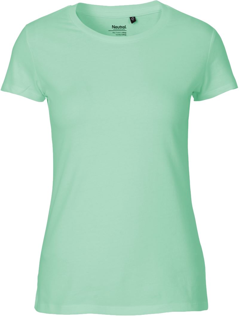 Levně Dámské tričko z bio bavlny - dusty mint